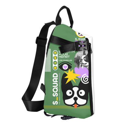 Streetwear All-Over Print Crossbody Backpack